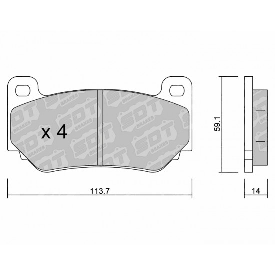 Klocki Galfer/SDT Brakes High Performance S-50 2191901