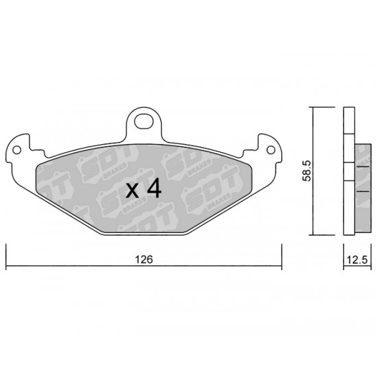 Klocki Galfer/SDT Brakes High Performance S-50 2192000