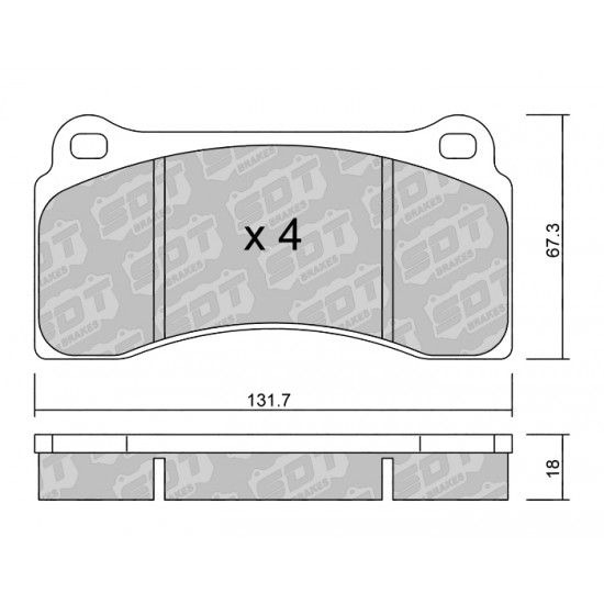 Klocki Galfer/SDT Brakes High Performance S-50 2192500