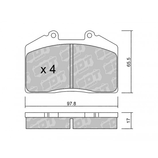 Klocki Galfer/SDT Brakes High Performance S-50 2193500