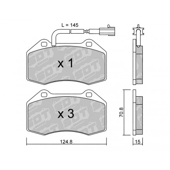 Klocki Galfer/SDT Brakes High Performance S-50 2193801