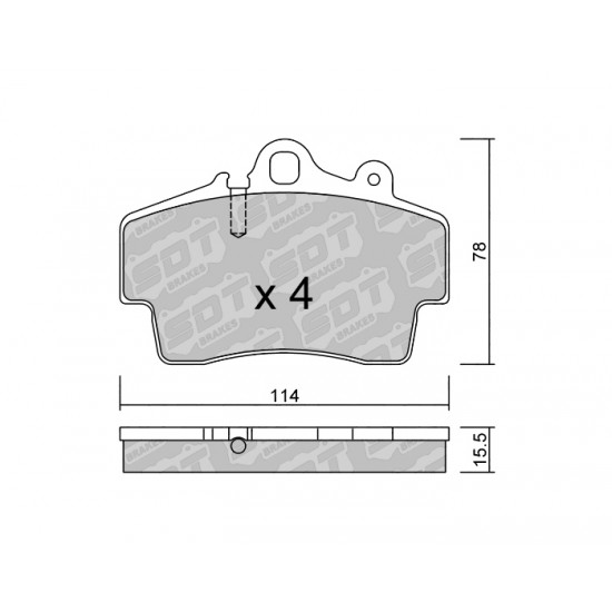 Klocki Galfer/SDT Brakes High Performance S-50 2194400