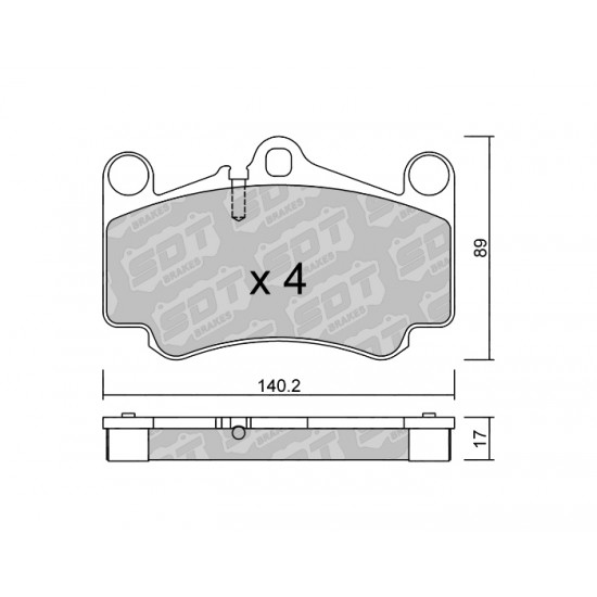 Klocki Galfer/SDT Brakes High Performance S-50 2194500