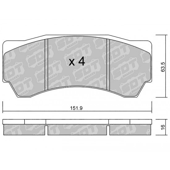 Klocki Galfer/SDT Brakes High Performance S-50 2194900