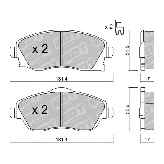 Klocki Galfer/SDT Brakes High Performance S-50 2195000