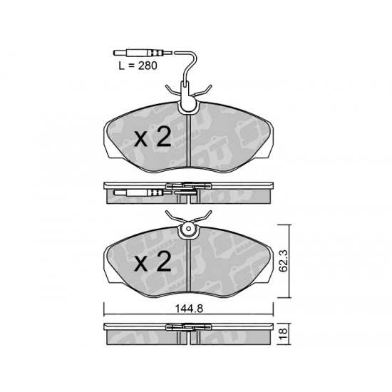 Klocki Galfer/SDT Brakes High Performance S-50 2195101