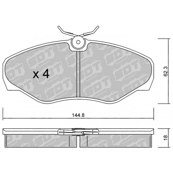 Klocki Galfer/SDT Brakes High Performance S-50 2195102