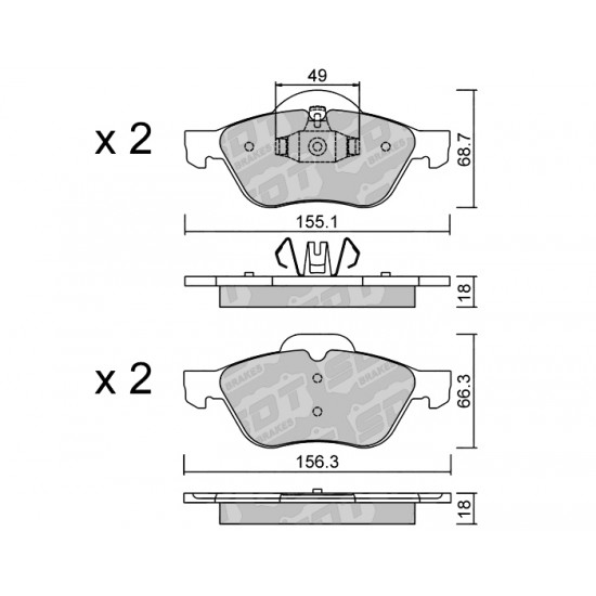 Klocki Galfer/SDT Brakes High Performance S-50 2195401