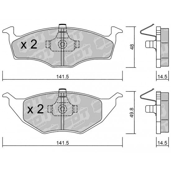 Klocki Galfer/SDT Brakes High Performance S-50 2195500