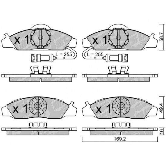 Klocki Galfer/SDT Brakes High Performance S-50 2195600