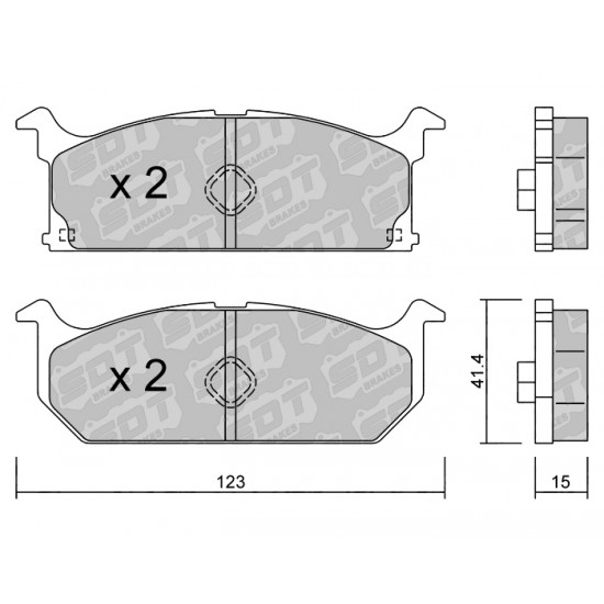 Klocki Galfer/SDT Brakes High Performance S-50 2195900