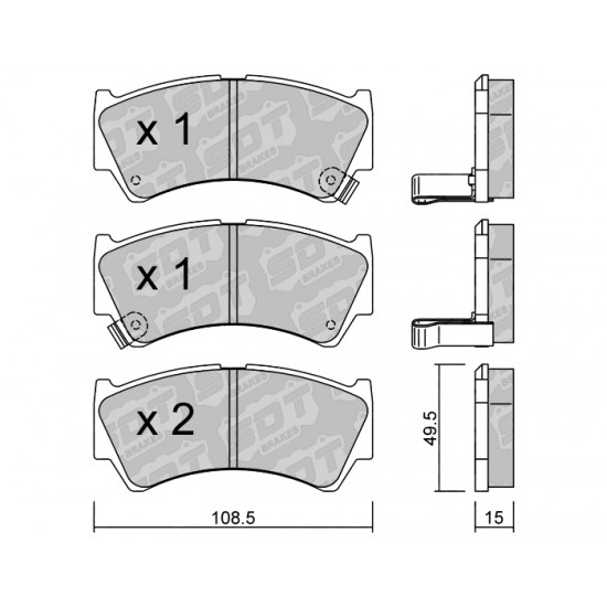 Klocki Galfer/SDT Brakes High Performance S-50 2196000