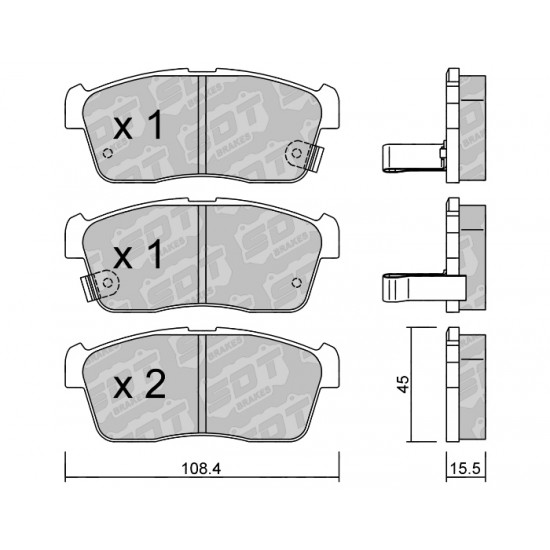 Klocki Galfer/SDT Brakes High Performance S-50 2196200