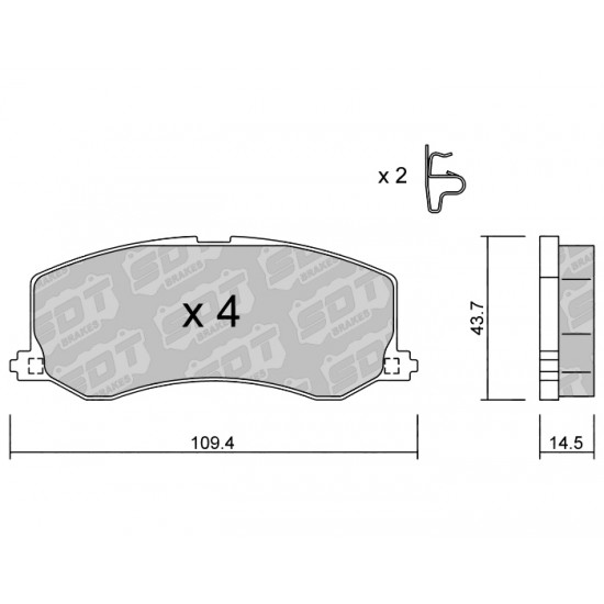 Klocki Galfer/SDT Brakes High Performance S-50 2196400