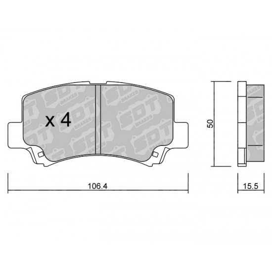 Klocki Galfer/SDT Brakes High Performance S-50 2196500