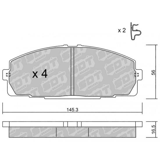 Klocki Galfer/SDT Brakes High Performance S-50 2197300