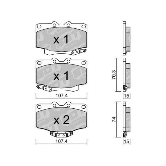 Klocki Galfer/SDT Brakes High Performance S-50 2197700