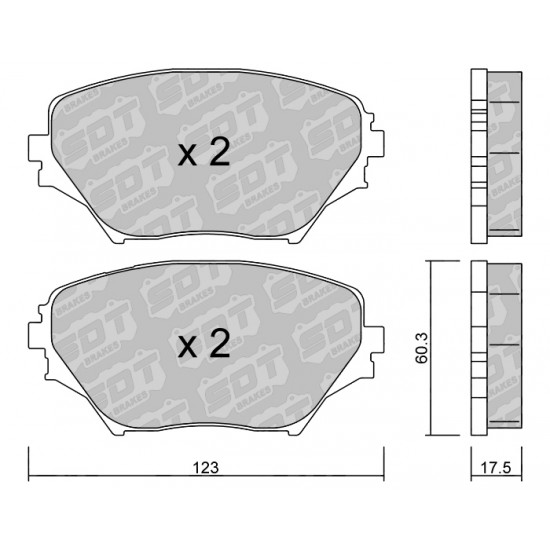 Klocki Galfer/SDT Brakes High Performance S-50 2197800