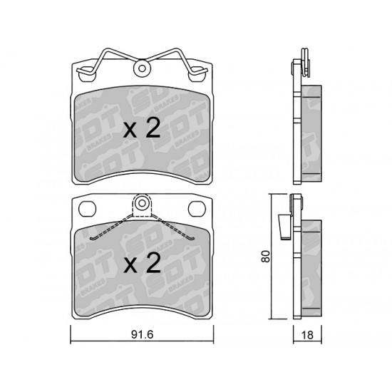 Klocki Galfer/SDT Brakes High Performance S-50 2198100