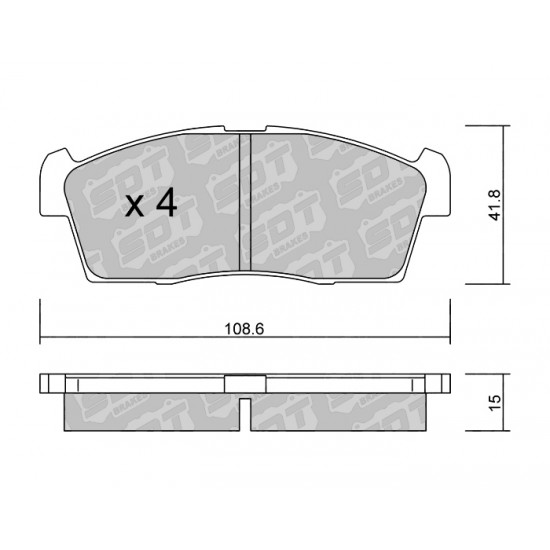 Klocki Galfer/SDT Brakes High Performance S-50 - Citroen C-Zero przód