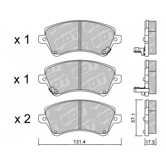 Klocki Galfer/SDT Brakes High Performance S-50 2199300