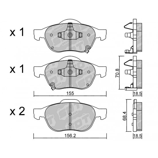 Klocki Galfer/SDT Brakes High Performance S-50 2199500