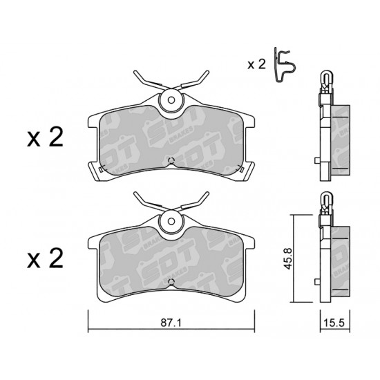 Klocki Galfer/SDT Brakes High Performance S-50 2199600