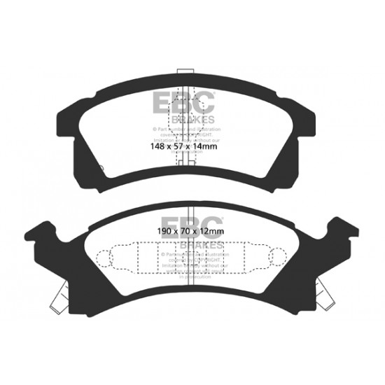 Klocki EBC Brakes Greenstuff DP21174