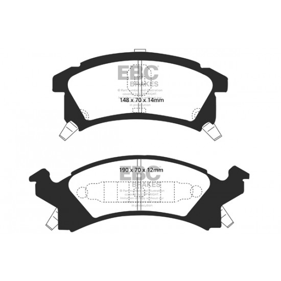 Klocki EBC Brakes Greenstuff DP21175