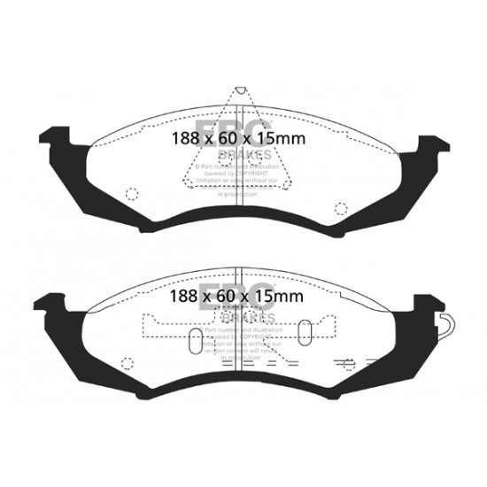 Klocki EBC Brakes Greenstuff DP21180