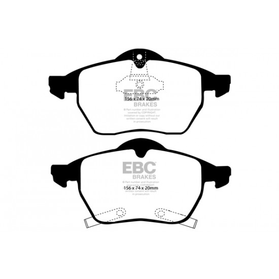 Klocki EBC Brakes Ultimax2 - Saab 9-3 I przód