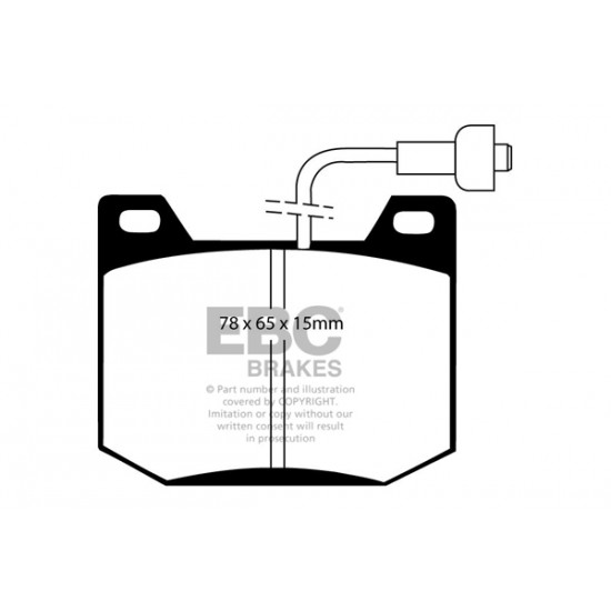 Klocki EBC Brakes Ultimax2 DP123/3