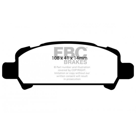 Klocki EBC Brakes Redstuff - Subaru Impreza 2 tył