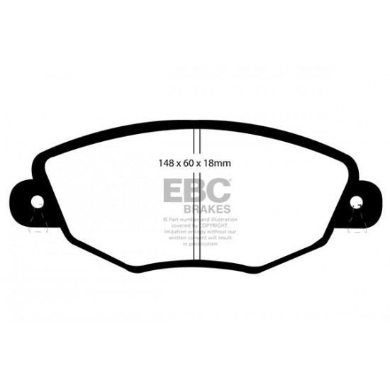 Klocki EBC Brakes Ultimax2 - Ford Mondeo Mk3 przód