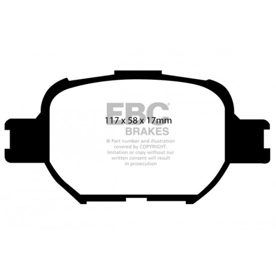 Klocki EBC Brakes Ultimax2 - Toyota Corolla Verso (E12) przód