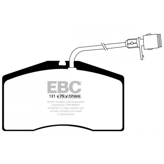 Klocki EBC Brakes Ultimax2 - Audi S8 (D2) przód