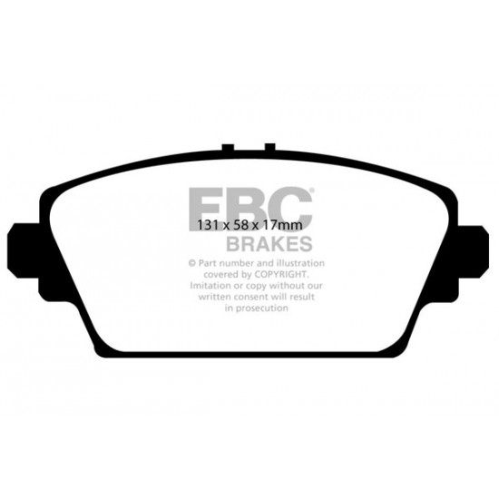Klocki EBC Brakes Redstuff - Honda Accord VI przód