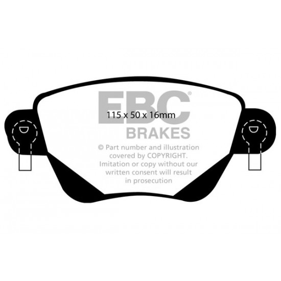 Klocki EBC Brakes Greenstuff - Jaguar X-Type (X400) tył