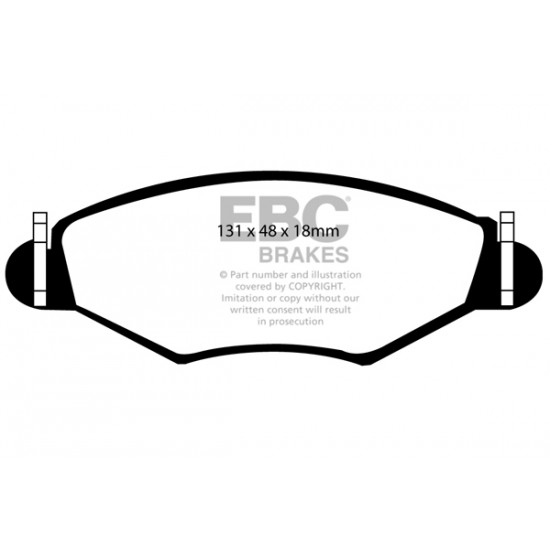 Klocki EBC Brakes Greenstuff - Peugeot 206+ przód