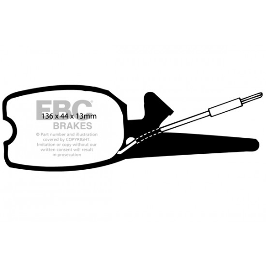 Klocki EBC Brakes Ultimax2 DP140