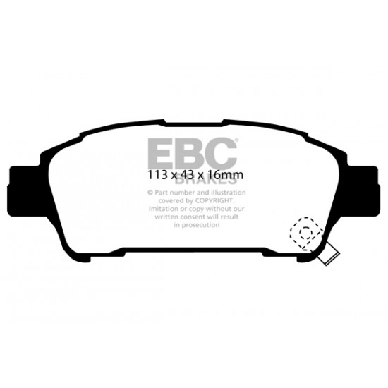 Klocki EBC Brakes Ultimax2 - Toyota Avensis Verso (XM20) tył