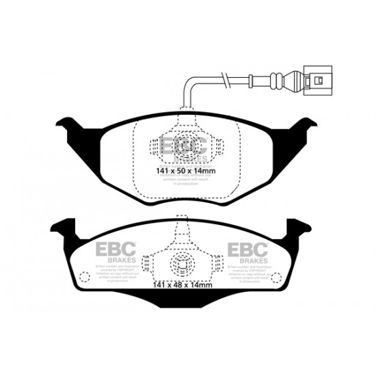 Klocki EBC Brakes Ultimax2 - Audi A2 (8Z) przód