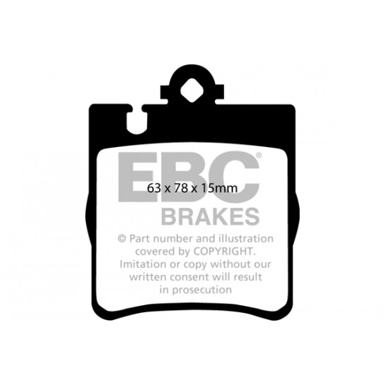 Klocki EBC Brakes Yellowstuff - Mercedes CLC (CL203) tył