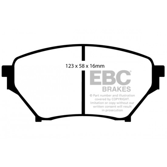 Klocki EBC Brakes Ultimax2 - Mazda MX-5 (NB) przód