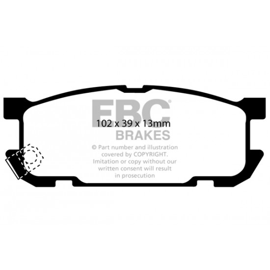 Klocki EBC Brakes Ultimax2 - Mazda MX-5 (NB) tył