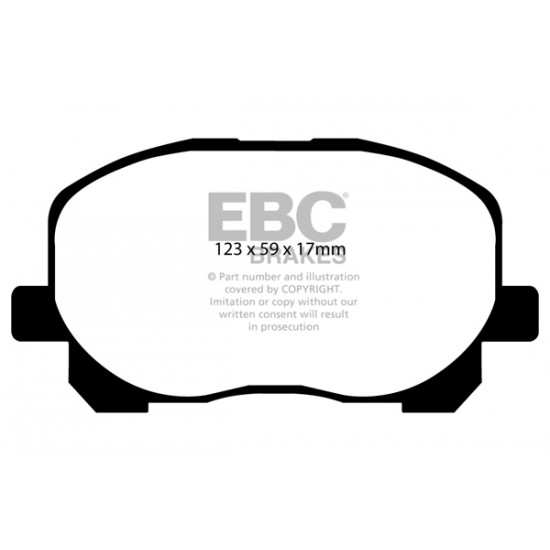 Klocki EBC Brakes Ultimax2 - Toyota Avensis Verso (XM20) przód