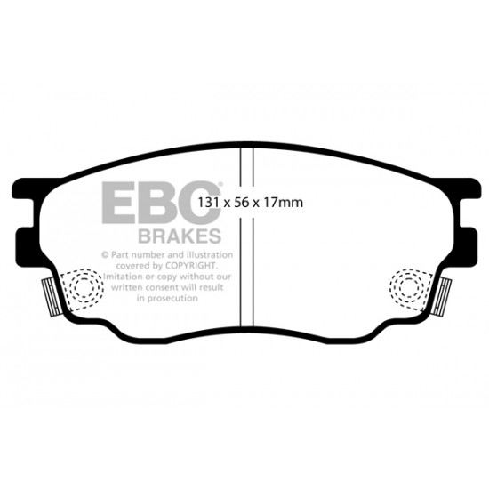 Klocki EBC Brakes Ultimax2 - Mazda 6 (GG) przód