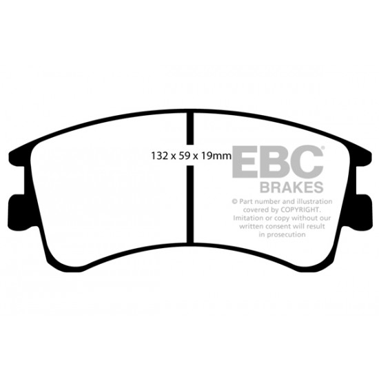 Klocki EBC Brakes Greenstuff - Mazda 6 (GG) przód