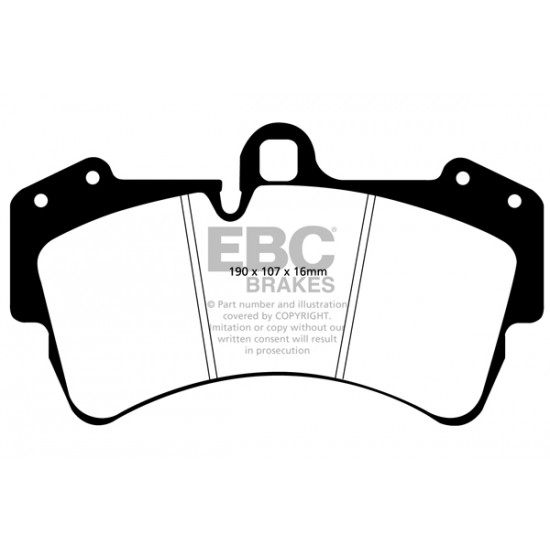 Klocki EBC Brakes Ultimax2 - Porsche Cayenne (9PA) przód