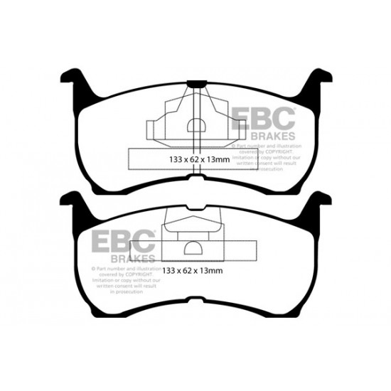 Klocki EBC Brakes Greenstuff 6000 Series 4x4 DP61503